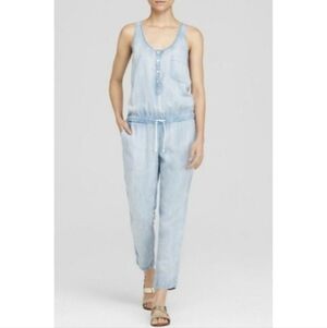 Bella Dahl light wash chambray jumpsuit
